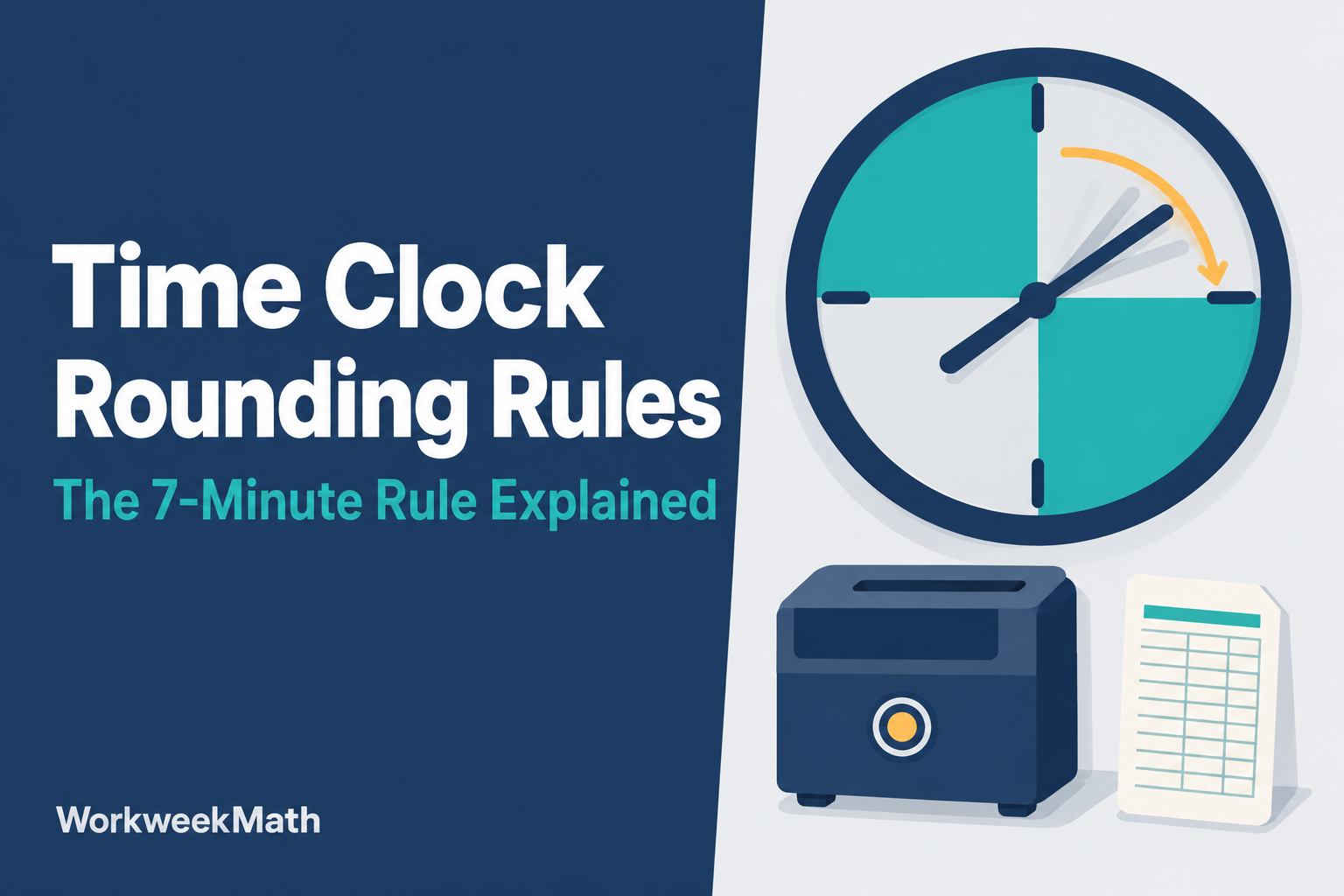 Time clock rounding rules and the 7-minute rule explained